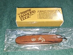 Rare IMPERIAL USA "COLT"  CAMP STYLE Pocket Knife NIB DIAMOND EGDE DE555 - Picture 1 of 10