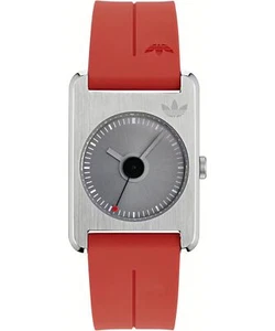 Adidas Originals Red Unisexs Analogue Watch Retro Pop One AOST23562 - Picture 1 of 7