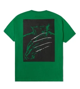 The Hundreds x Nightmare on Elm Street Cover T Shirt - Green NWT Freddy SOLDOUT - Picture 1 of 5