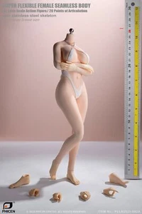 1/6 TBLeague S52A Phicen Super-Flexible Female Seamless Large Bust Body Pale Toy - Picture 1 of 1