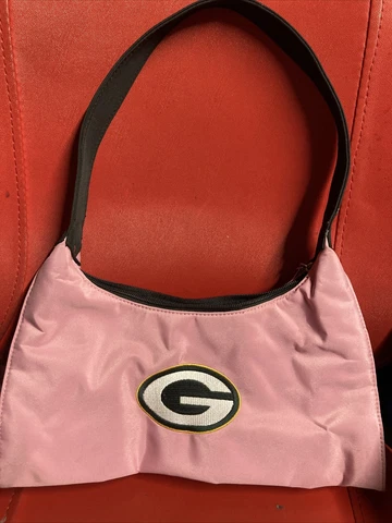 Green Bay Packers WOMENS LITTLE EARTH PURSE,PINK HAND BAG,EMBROIDERED G LOGO Cover