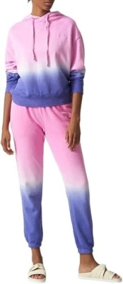 Bandier womens Wsly Ecosoft Classic Hoodie  Helio/Blue Iris Ombre Sz-L - Image 1 of 4