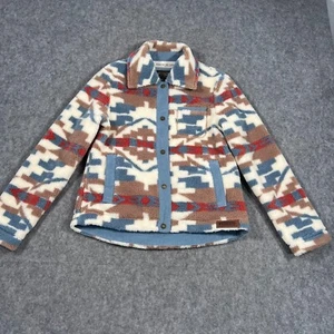 Pendleton USA Ikat Printed Angelica Berber Fleece Jacket Women's Size XS - Picture 1 of 6