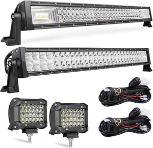 Nuevos kits de barras de luz LED, barras de luz de 2@32", luces antiniebla/vaina de 2@4" con arneses - Imagen 1 de 9