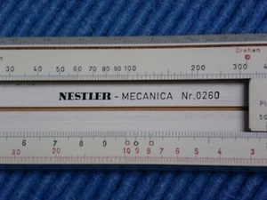 Rechenschieber NESTLER Mecanica Nr. 0260 incl. Etui - Bild 1 von 6