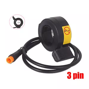 Electric Bike Thumb Throttle Universal E-bike Thumb Throttle Accelerator Black - Picture 1 of 10