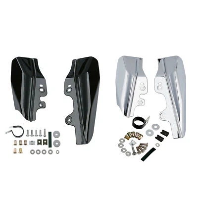 Chrome/Black Mid-Frame Air Deflector Fit For Harley Touring Electra Glide 01-08 - Image 1 of 4