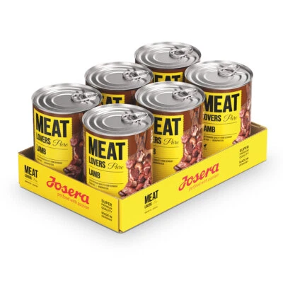 Josera Meatlovers Pure Lamb Hundefutter nass Dosen Getreidefrei | 6 x 800 g - Bild 1 von 3