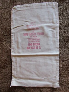 CANVAS BANKTASCHE PHILI FEERAL RESERVE!! NUR SCHECKS!!  "Größe 25"x14" #22  - Bild 1 von 4