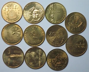 SLOWENIEN KOMPLETTES Set 11x 5 Tolar 1993 1997 UNC Eisenbahn Olympische Spiele Bienen FAO #S17 - Bild 1 von 4
