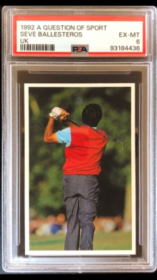 1992 A Question of Sport Seve Ballesteros PSA 6 EX - MT PGA Tour - Image 1 of 4