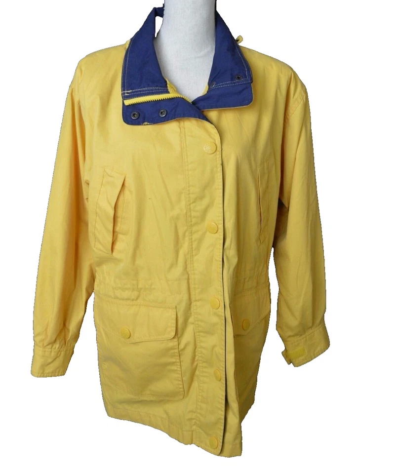 CABIN CREEK Yellow windbreaker Women's Size medium - Image 1 of 3