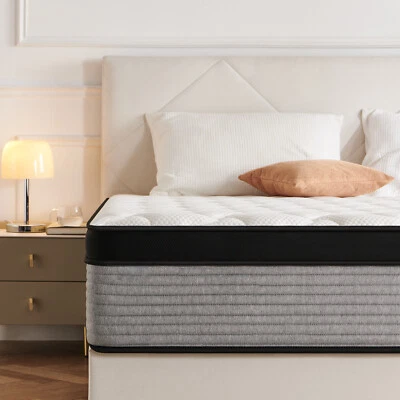 12 Inch Queee Hybrid Mattress Cool Pressure Relief Mattress Support Mattress - Image 1 of 4