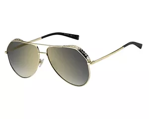 NEW AUTHENTIC GIVENCHY GV 7185/G/S J5GFQ Gold/Gray Gradient Mirror Sung. 63mm - Picture 1 of 5