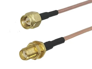 RG316 SMA male plug to SMA female Jack Nut bulkhead RF Jumper pigtail 6inch~6FT - Picture 1 of 16