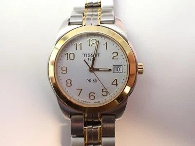 TISSOT PR50 Swiss Quartz Sapphire Two-Tone Unisex Wristwatch - Image 1 of 4