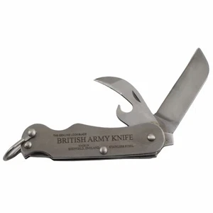 J. Adams Sheffield England British Army Clasp Folding Pocket Knife Stainless - Picture 1 of 5