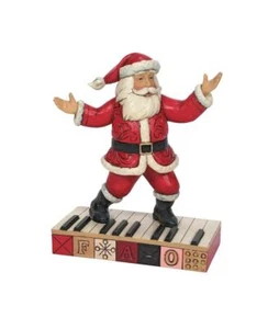 Teclado Jim Shore FAO negro ""Tapping Out A Christmas Jingle"" 6010853FD - Imagen 1 de 2