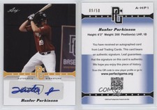 2013 Leaf Perfect Game Showcase Auto Gold /50 Hunter Parkinson #A-HP1 Auto