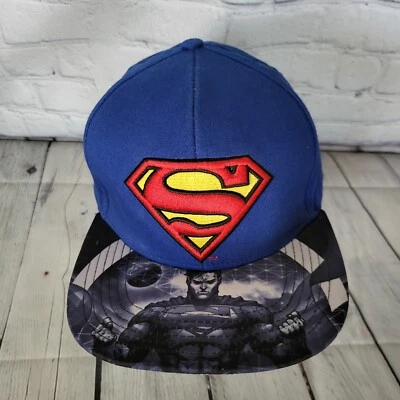 Sombrero de Superman Logo Azul Estampado Completo Ajustable DC Comics Superhéroe Adulto Foto 1 de 4