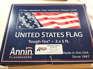 U.S American Flag 3X5 Ft Annin Flagmakers # 2710 Tough-Tex Strongest - Picture 1 of 6