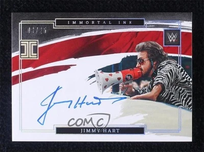 2022 Panini Impeccable WWE Immortal Ink Holo Silver 3/25 Jimmy Hart Auto HOF - Image 1 of 3