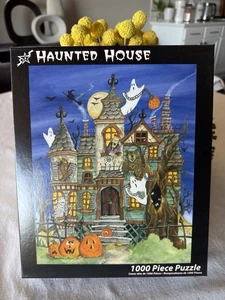 Haunted House 1000-teiliges Puzzle - gruseliges Halloween-Thema von Jacki Frerichs - Bild 1 von 3