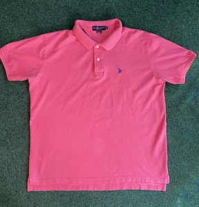 Polo Ralph Lauren uomo XL manica corta polo rosa salmone - Foto 1 di 14