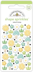 Paquete de 3 - Doodlebug Sprinkles Adhesivo Esmalte Formas - Nature's Honey, Bee Happy - 5 - Imagen 1 de 1