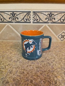 Vintage NFL Miami Dolphins Football Keramik 3D Kaffeebecher Vatertag 1999🐬 - Bild 1 von 6