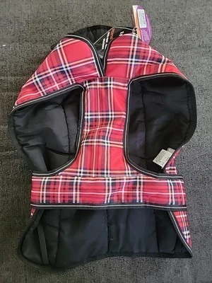 Abrigo para perro de invierno Petrageous/Kodiak-rojo a cuadros/grande/impermeable/438RPLG Foto 1 de 4