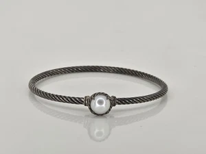 Pre-owned DAVID YURMAN CHATELAINE PEARL BRACELET MEDIUM - Picture 1 of 4