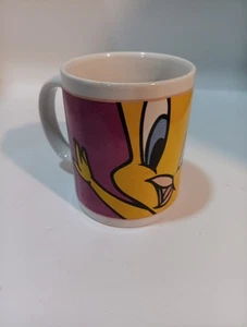 Looney Tunes ceramic mug Tweety Bird Face 8 oz  Year 2000 Coffe Cup - Picture 1 of 7