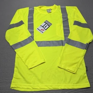 NEW Portwest Reflective Shirt Mens Small Long S191 36-38 Chest High Visibility - Picture 1 of 10