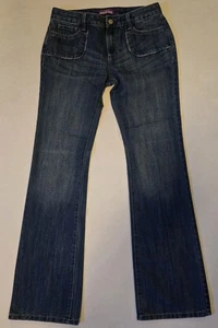 Pantalones de mezclilla ajustados para mujer Jr. Old azul marino corte bota talla 16 regular - Imagen 1 de 10