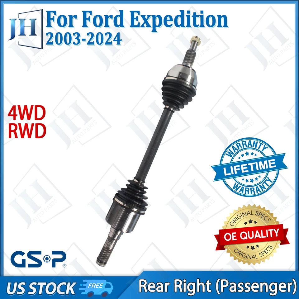 Eje trasero derecho original CV para 03-24 Ford Expedition Lincoln Navigator tracción trasera 4x4 Foto 1 de 4