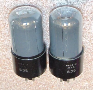 NOS PAIR RCA FULL MICA 635 type 12SN7GT B36 12SN7 Tubes *Militray GRADE VALVES - Picture 1 of 4