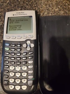 Texas Instruments TI-84 Plus Graphing Calculator with Front Cover - Picture 1 of 3