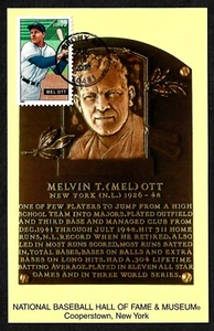 USA, SCOTT # 4082, FDC COVER CARD OF MELVIN MEL OTT, BASEBALL HALL OF FAME 2006 - Picture 1 of 2