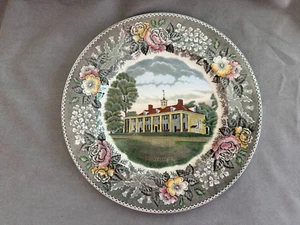 Vintage Mount Vernon, Viriginia Souvenir Teller, Durchmesser: 9-3/4 cm - Bild 1 von 9