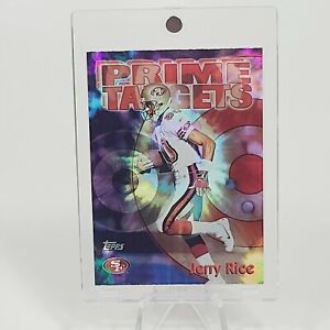 Jerry Rice Prime Targets 49ers Topps SP Insert Card - W/ Case