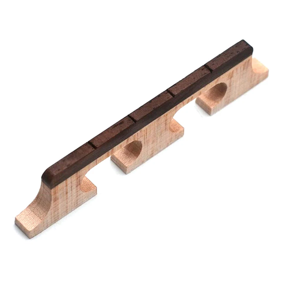 4-string Banjo Bridge Replacement Ebony and Maple - Image 1 of 3