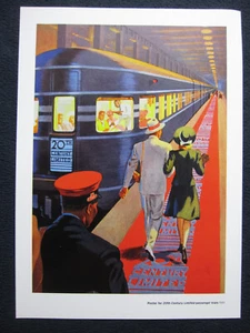 Poster Card for 20th Century Limited Passenger Train 1941 8X11 Reproduction - Picture 1 of 3