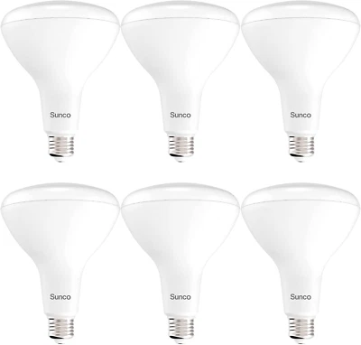 Sunco 6 Pack BR40 Light Bulbs, LED Indoor Flood Light, Dimmable, CRI94 2700K Sof - Image 1 of 4