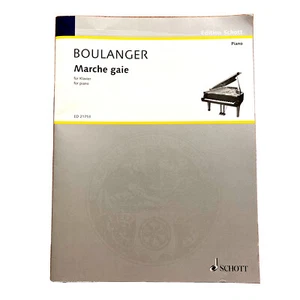 Lili Boulanger: Marche Gaie for Piano Book~Edition Schott~NEW - Picture 1 of 4