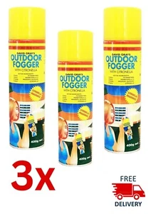 Mosquito Fly Dter Repellant Outdoor Fogger With Citronella David Gray 400g Midge - Picture 1 of 2