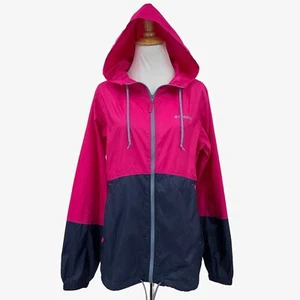 Columbia Jacket Womens S Small Flash Forward Windbreaker Full Zip Hooded Outdoor - Picture 1 of 14