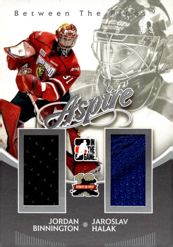 Binnington/Halak - 2011-12 In The Game Between The Pipes Dual Jersey Card #AS-19 - Image 1 of 2