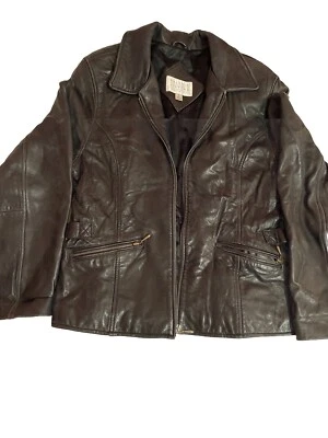 Chaqueta de cuero de cordero suave vintage Valerie Stevens. Vintage años 80. Foto 1 de 4