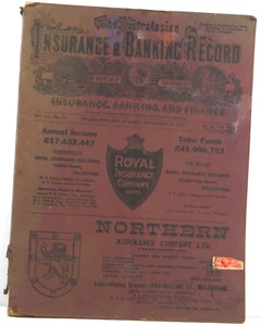 The Australasian insurance and banking record  Nov 1931 Australian history book - Bild 1 von 18